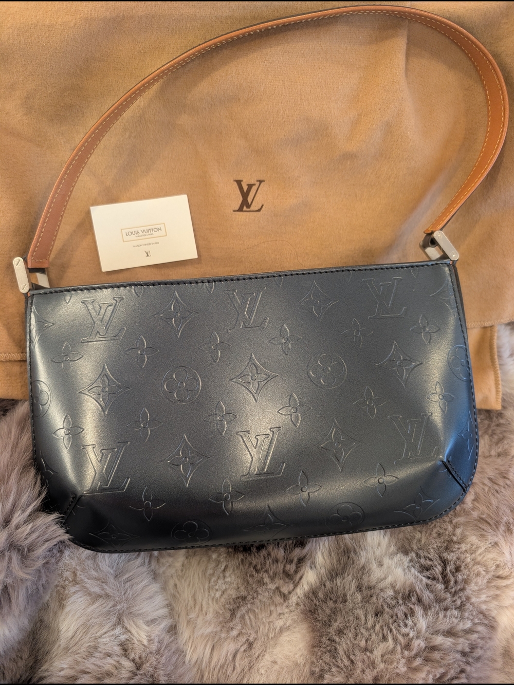 Louis Vuitton Black Monogram Shoulder Bag